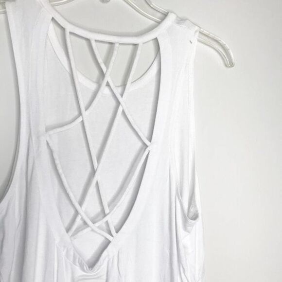 CHASER Cool Jersey Strappy Scoop Back Muscle Tank  - Picture 11 of 11